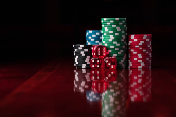 Baccarat card game layout showing player and banker positions